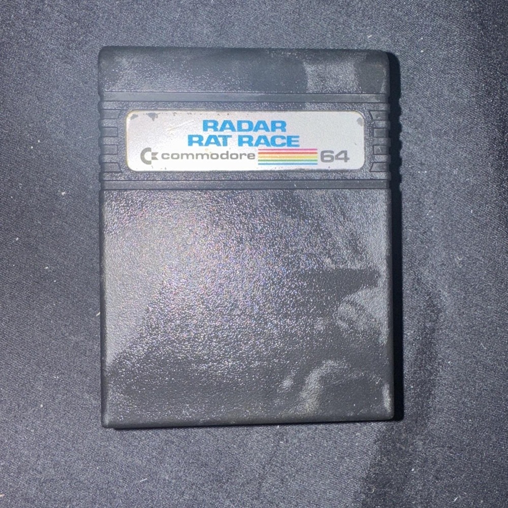 Commodore 64 Radar Rat Race Game Cartridge Video game Not Tested